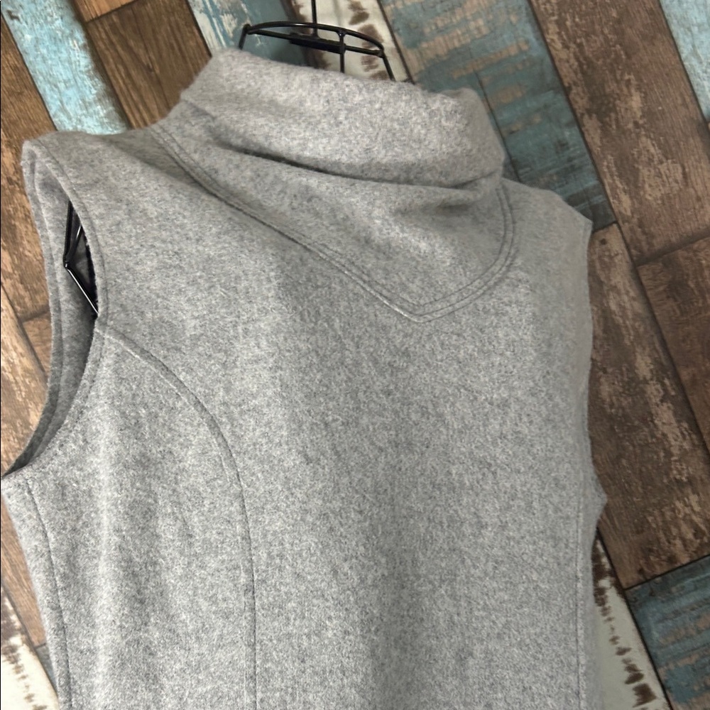 Pascal Millet Large  Gray Sleeveless Turtleneck Midi Dress - Picture 10 of 16